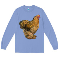 Colony Blue Cochin Chicken Long Sleeve Tee - LillyAllenDesigns
