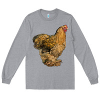 Heather Grey Cochin Chicken Long Sleeve Tee - LillyAllenDesigns