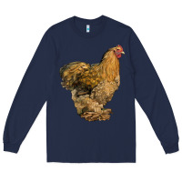 Navy Cochin Chicken Long Sleeve Tee - LillyAllenDesigns