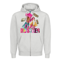 Dove Grey lady hustler afro high heels Zipper Hoodie - NancyCooperArtShop