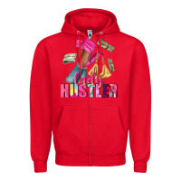 Red lady hustler afro high heels Zipper Hoodie - NancyCooperArtShop