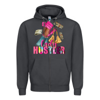 Smoke lady hustler afro high heels Zipper Hoodie - NancyCooperArtShop