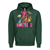 Sports Green lady hustler afro high heels Zipper Hoodie - NancyCooperArtShop