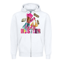 White lady hustler afro high heels Zipper Hoodie - NancyCooperArtShop