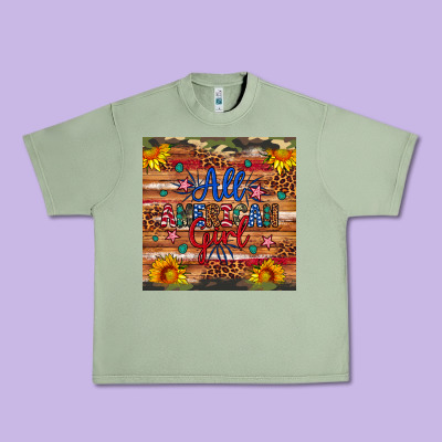All American Girl Urban Heavy Tee Designed By Artiststas