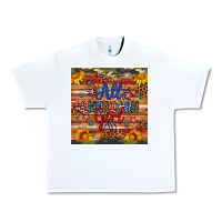 White all american girl Urban Heavy Tee - Artiststas