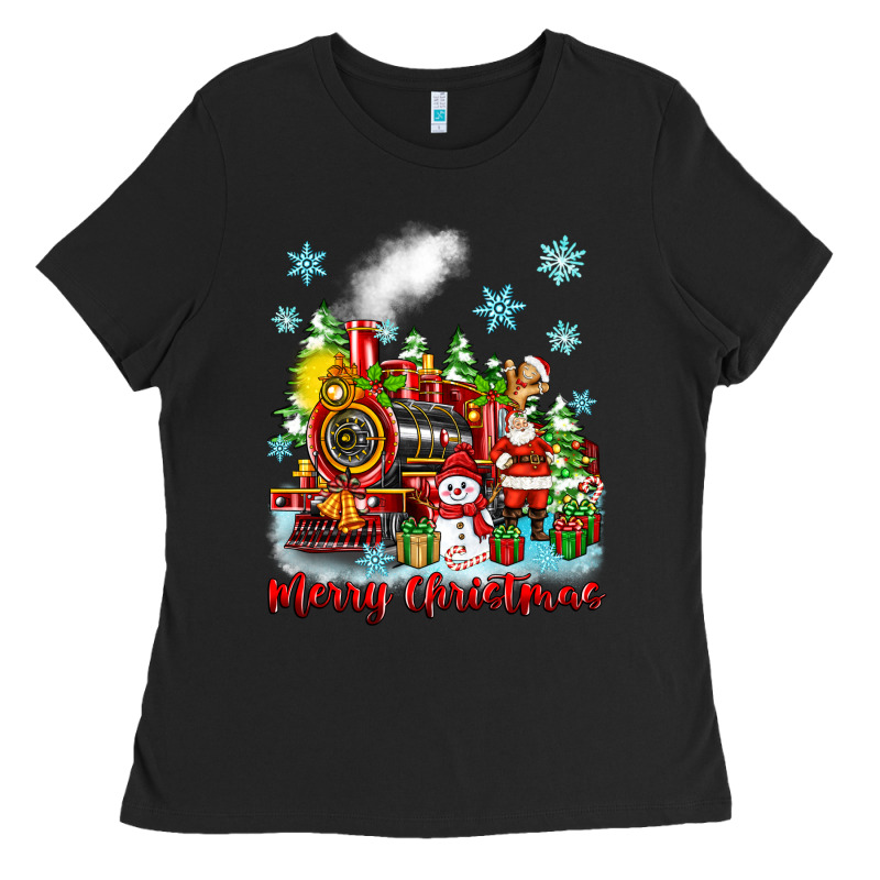 Merry Christmas Polar Express Ladies Tee by Zillion Design Studio | Teevron