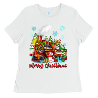 White merry christmas polar express Ladies Tee - Zillion Design Studio
