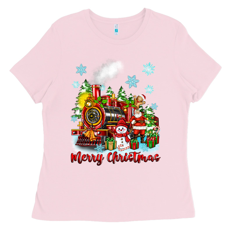 Merry Christmas Polar Express Ladies Tee by Zillion Design Studio | Teevron