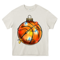 Cream christmas baskeball Heavy Core Tee - Zillion Design Studio