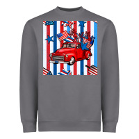 Storm 4th of july seamless pattern truck Heavyweight Sweatshirt - BundleAndBundleShop