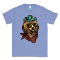 Colony Blue bear cowboy Classic Tee - NancyCooperArtShop