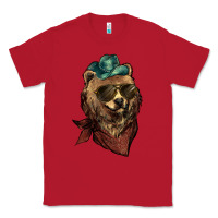 Red bear cowboy Classic Tee - NancyCooperArtShop