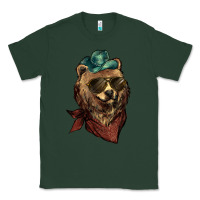 Sports Green bear cowboy Classic Tee - NancyCooperArtShop