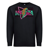 Black mama techno lightning bolt Premium Sweatshirt - Jasminsmagicworld