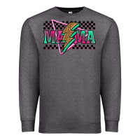 Charcoal Heather mama techno lightning bolt Premium Sweatshirt - Jasminsmagicworld