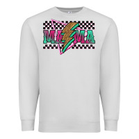 Dove Grey mama techno lightning bolt Premium Sweatshirt - Jasminsmagicworld