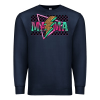 Navy mama techno lightning bolt Premium Sweatshirt - Jasminsmagicworld