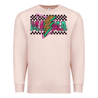 Pale Pink mama techno lightning bolt Premium Sweatshirt - Jasminsmagicworld