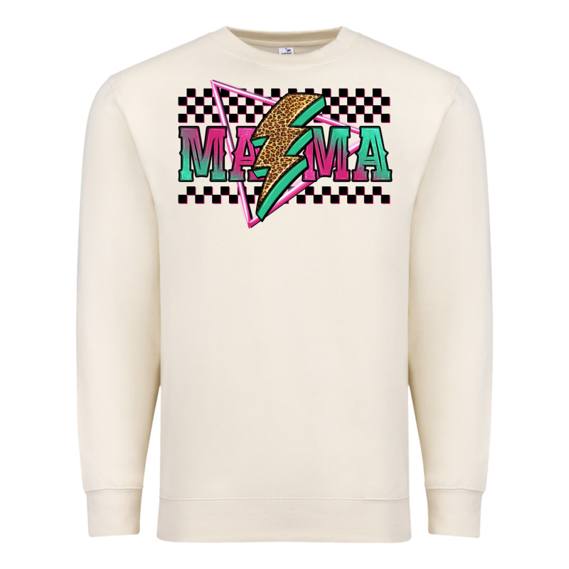 Mama Techno Lightning Bolt Premium Sweatshirt by Jasminsmagicworld | Teevron