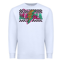 White mama techno lightning bolt Premium Sweatshirt - Jasminsmagicworld