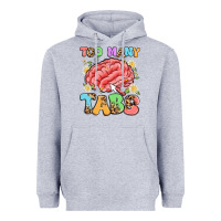 Heather Grey too many tabs Heavyweight Hoodie - Artiststas