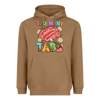 Toasted Coconut too many tabs Heavyweight Hoodie - Artiststas