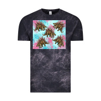 Cloud Black dinosaur stegosaurus Vintage Tee - Artiststas