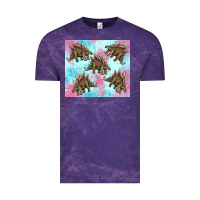 Cloud Purple dinosaur stegosaurus Vintage Tee - Artiststas