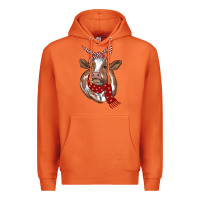 Carrot christmas scarf heifer Premium Hoodie - RanaPortraitStore