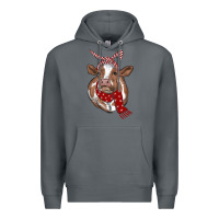 Rock christmas scarf heifer Premium Hoodie - RanaPortraitStore