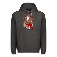 Smoke christmas scarf heifer Premium Hoodie - RanaPortraitStore