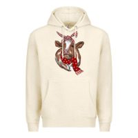 Tofu christmas scarf heifer Premium Hoodie - RanaPortraitStore