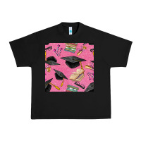 Black pink glitter graduation seamless pattern Urban Heavy Tee - BundleAndBundleShop