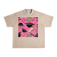 French Oak pink glitter graduation seamless pattern Urban Heavy Tee - BundleAndBundleShop