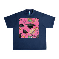 Navy pink glitter graduation seamless pattern Urban Heavy Tee - BundleAndBundleShop