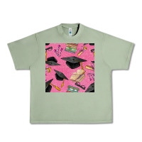 Oil Green pink glitter graduation seamless pattern Urban Heavy Tee - BundleAndBundleShop