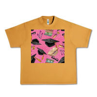 Peanut Butter pink glitter graduation seamless pattern Urban Heavy Tee - BundleAndBundleShop