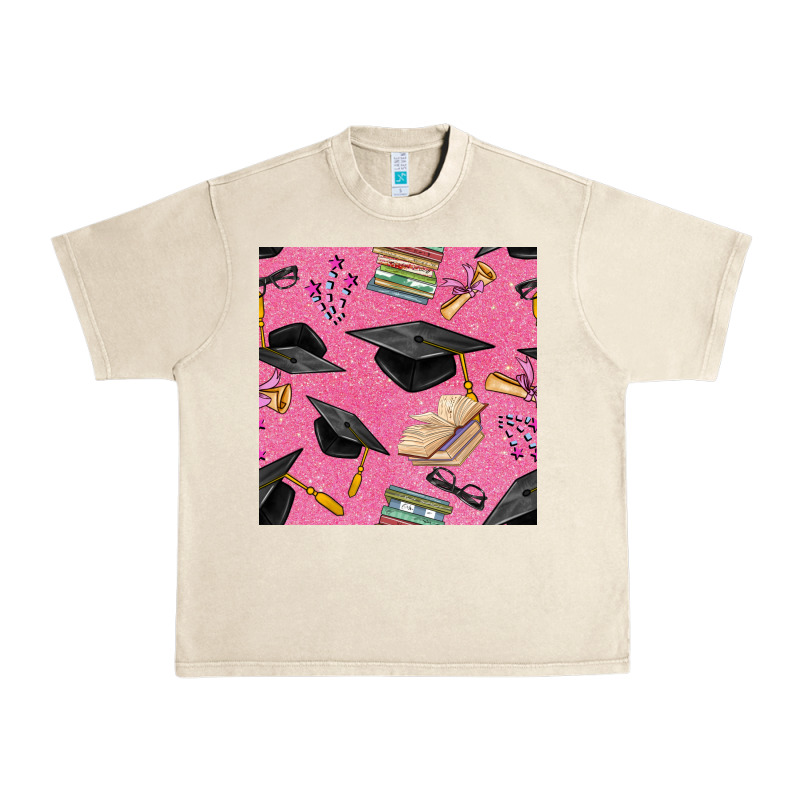Pink Glitter Graduation Seamless Pattern Urban Heavy Tee by BundleAndBundleShop | Teevron