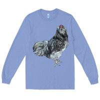 Colony Blue Ameraucana Rooster Long Sleeve Tee - LillyAllenDesigns