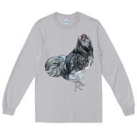 Moon Dust Ameraucana Rooster Long Sleeve Tee - LillyAllenDesigns