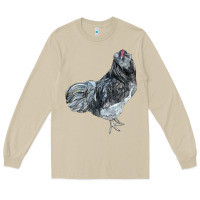 Mushroom Ameraucana Rooster Long Sleeve Tee - LillyAllenDesigns