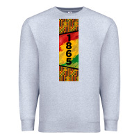 Heather Grey juneteenth pen wrap Premium Sweatshirt - BarkalooDesign