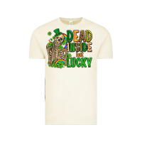 Vintage Arctic dead inside but lucky  with skeleton Vintage Tee - AdoDesignShop