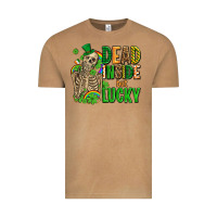 Vintage Camel dead inside but lucky  with skeleton Vintage Tee - AdoDesignShop