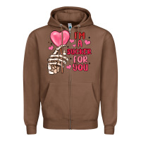 Chestnut i m a sucker for you Zipper Hoodie - MaliasSmallBusiness