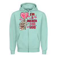 Seafoam i m a sucker for you Zipper Hoodie - MaliasSmallBusiness