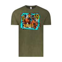 Vintage Olive western rodeo Vintage Tee - JahusDesignShop