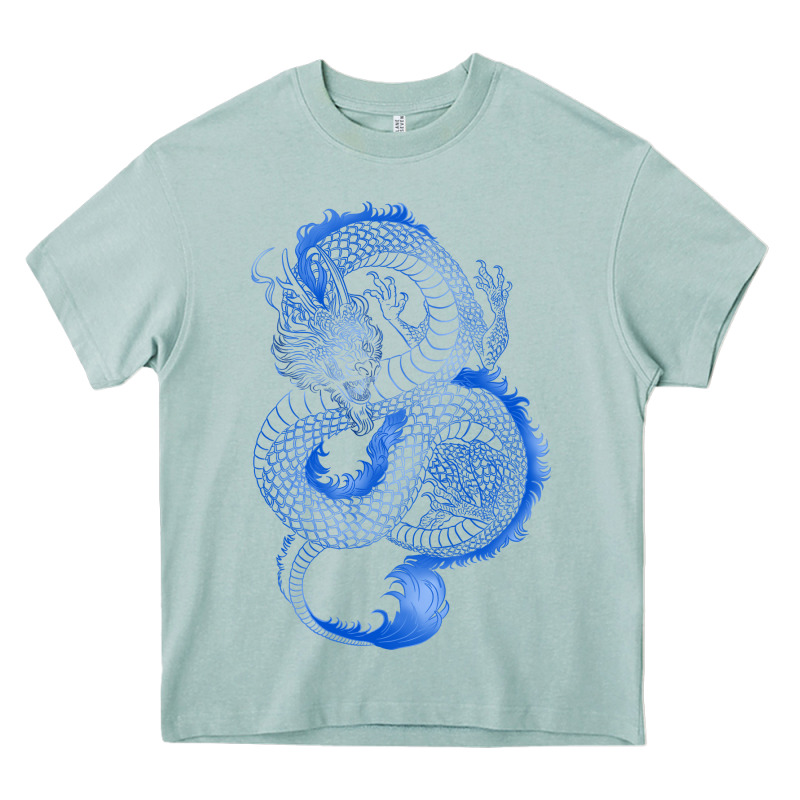 Blue Dragon Heavy Core Tee by RanaPortraitStore | Teevron