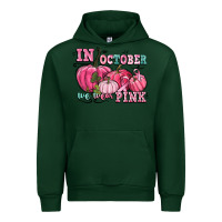 Forest Green in october we wear pink Urban Hoodie - CowGirlArtShop